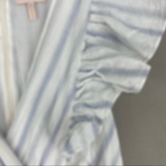 8 REBECCA TAYLOR MIDI STRIPED SUNDRESS RUFFLE FLOUNCE ADULT LADIES 918281d747 - Picture 7 of 15